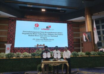 PT Media Literasi Nesia dan Organisasi Riset Arkeologi Bahasa dan Sastra BRIN Jalin Kerja Sama Penelitian