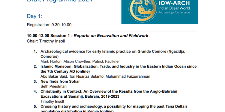 Perdagangan Maritim Global Samudra Hindia Abad 7-10 M: Diskusi dan Presentasi di Indian Ocean World Archaeology Conference 2024