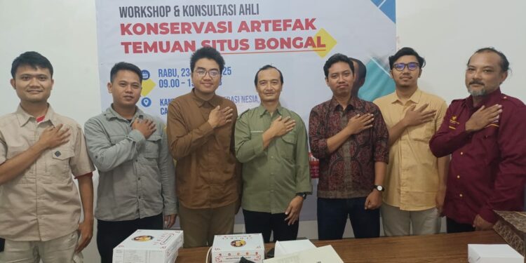 Workshop Konservasi Artefak dalam rangka Pelestarian Berkelanjutan Situs Bongal
