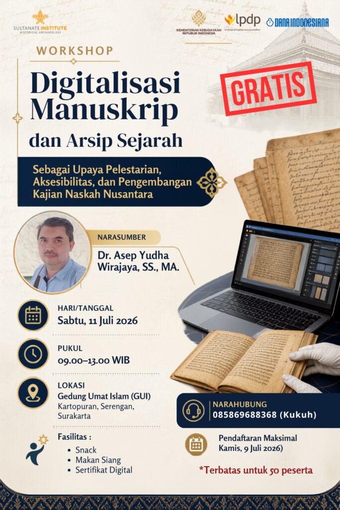 Workshop Digitalisasi Manuskrip dan Arsip Sejarah